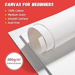 Simetufy 12 Pack 8x10 Canvas Boards for Painting, Blank Flat Canvas Panels Art Painting Supplies - Gesso Primed 100% Cotton for Acrylic Oil Watercolor Tempera Paint