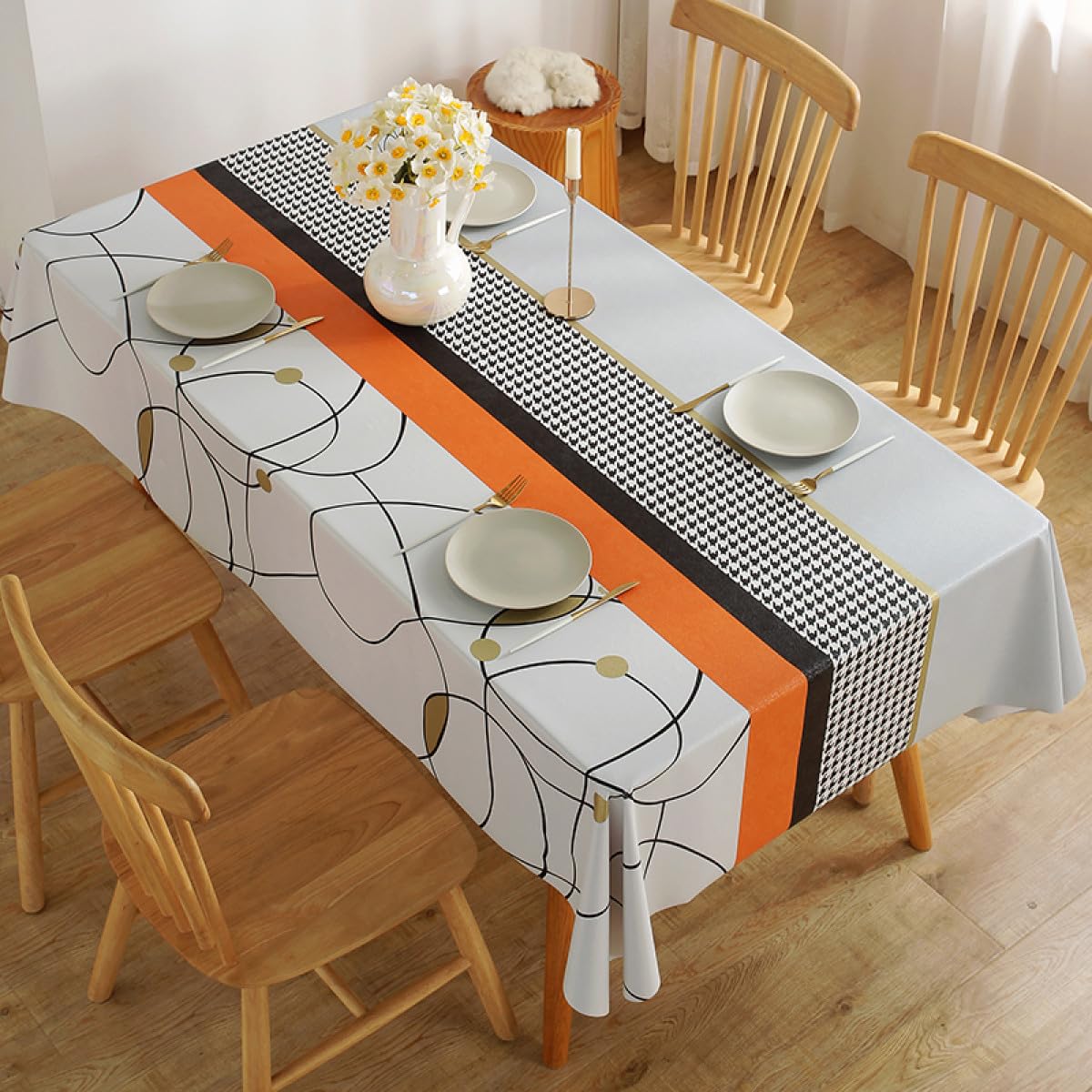 Amazon｜[XMTAN] 花柄 テーブルクロス PVC テーブルマット 無臭 縮み