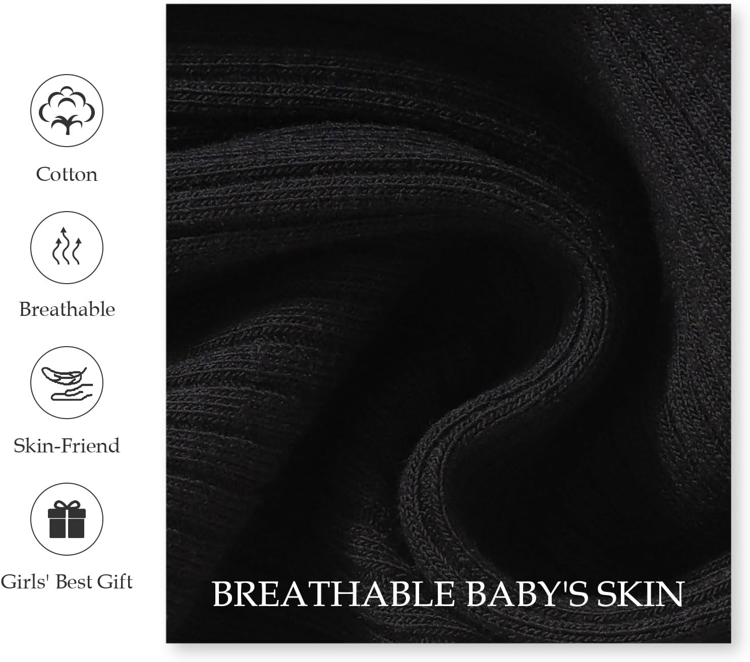 SOBOWO Baby Girl Flare Pants 3 Pack Toddler Solid Ribbed Ruffle Bell Bottoms Pants Trousers Fall Outfits - Image 5