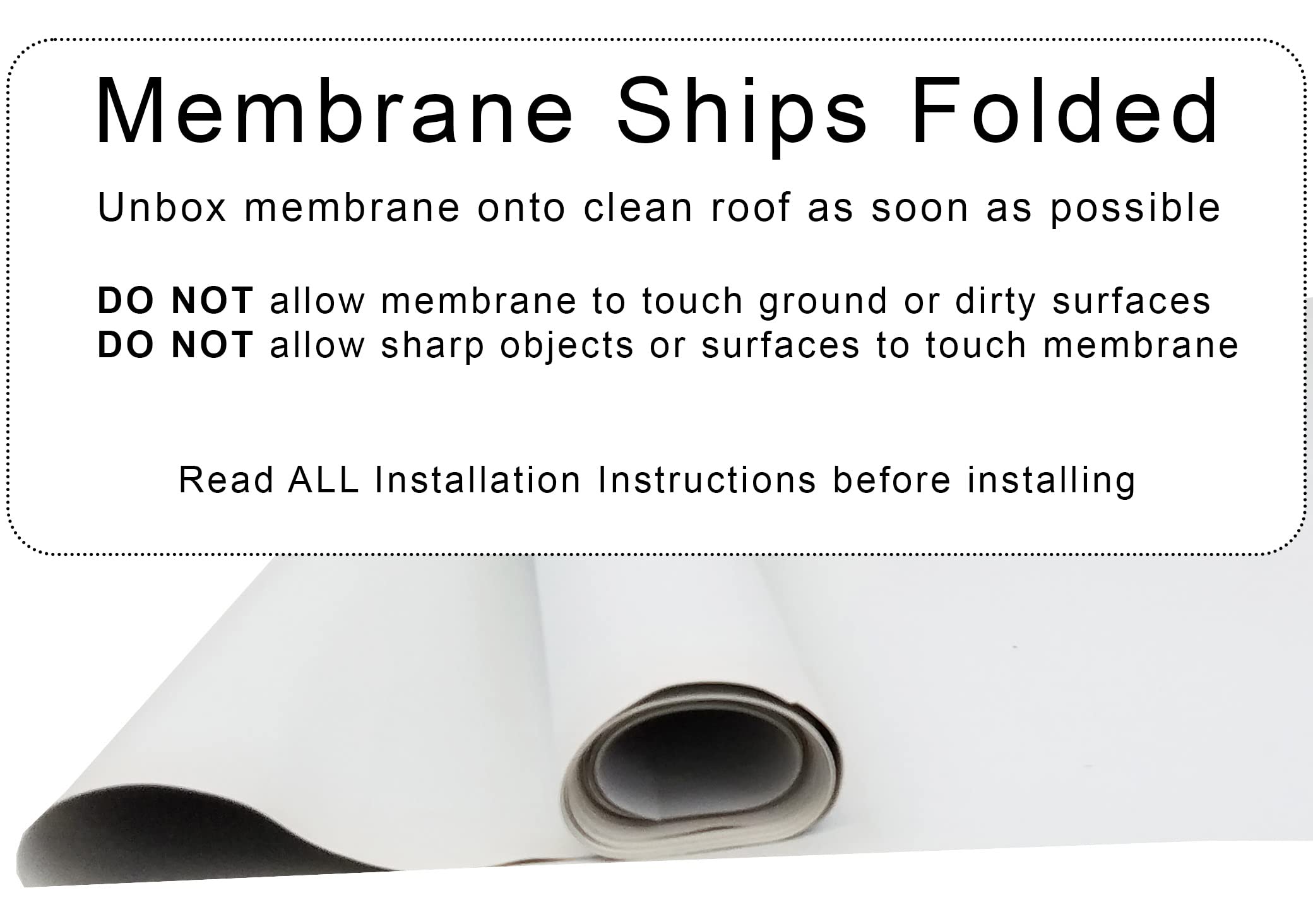 Class A Customs EPDM Kit | 9.5 ft Wide X 35 ft Long | RV Rubber Roof Kit | RV Camper Trailer Rubber Roof Repair | Membrane Glue and Caulk