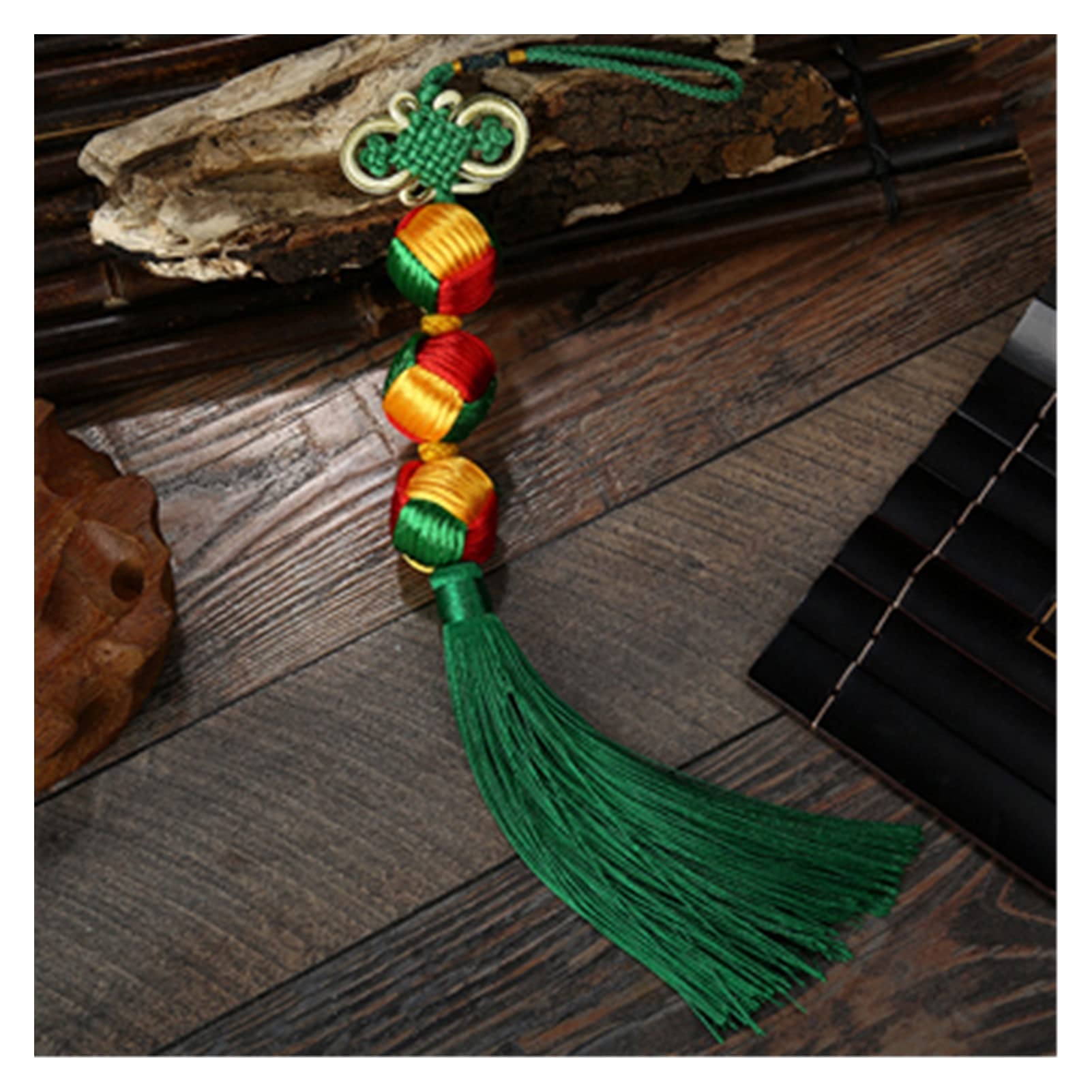 Bordure franges de qualité supérieure nœud chanceux artisanal