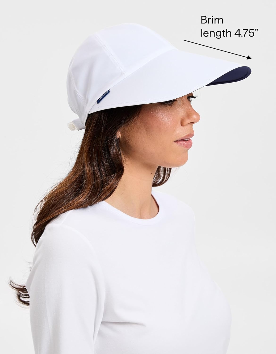 Solbari Women’s Reversible Ultra-Wide Brim Cap UPF 50+, 4.75” Wide Brim Sun Protection, Lightweight & Breathable for Outdoors