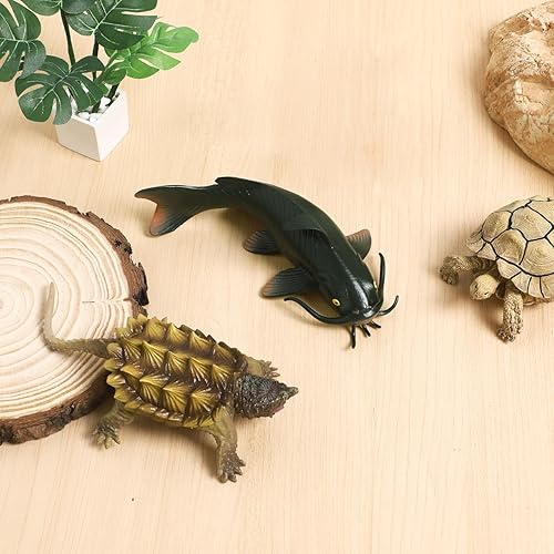 Miniatura 4 de Gadpiparty Falso modelo de pez falso de plástico de juguete de peces artificiales figuritas artificiales adorno imitado juego decoración pastel