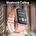 Fire-Boltt Ninja Call Pro Max Bluetooth Calling Smart Watch, 2.01" HD Display, 120+ Sports Modes, Health Suite, AI Voice Assistance, SpO2 & Heart Rate Monitor Smartwatch for Men & Women - Pink gallery image
