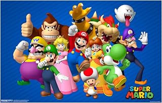 Pyramid America Super Mario Poster - Mario Bros The Group - 11 x 17 Poster Print Wall Art, Ideal for Home Decor, Room Decor & Living Room Decor