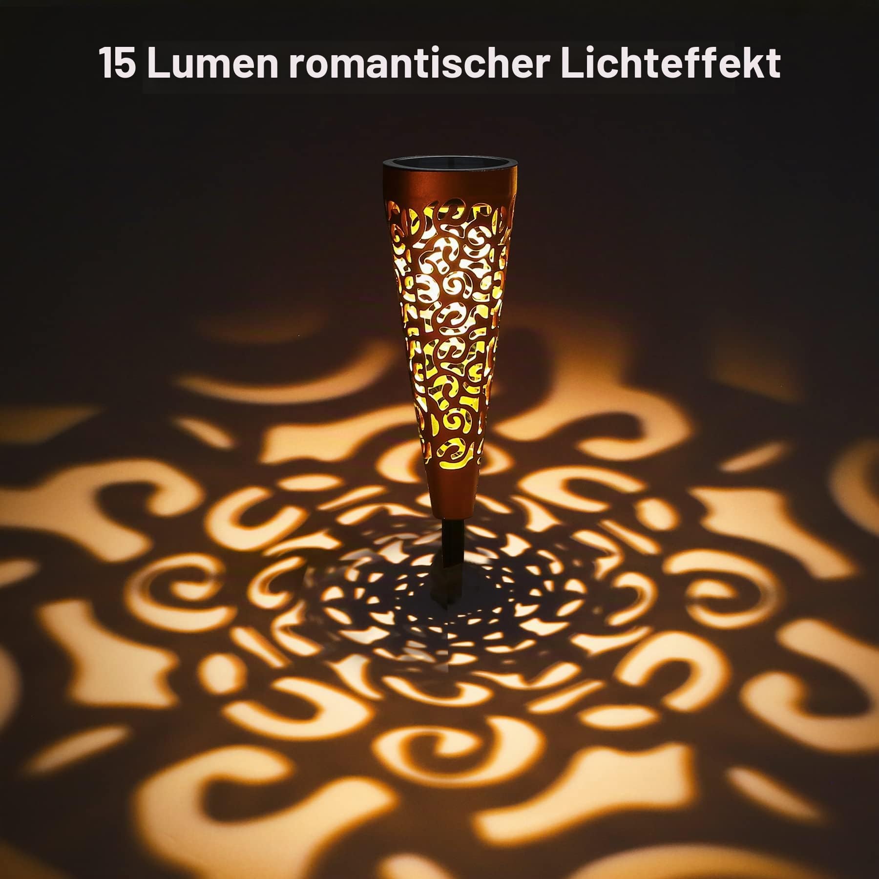 Bonsery 8 stück Solarleuchten für Außen, IP65 Wasserdicht Solarlampen für Außen Garten, Solarleuchte Garten LED Gartenbeleuchtung Solar Außen, Helle und Klare Gartenleuchten für Terrasse, Rasen, Wege