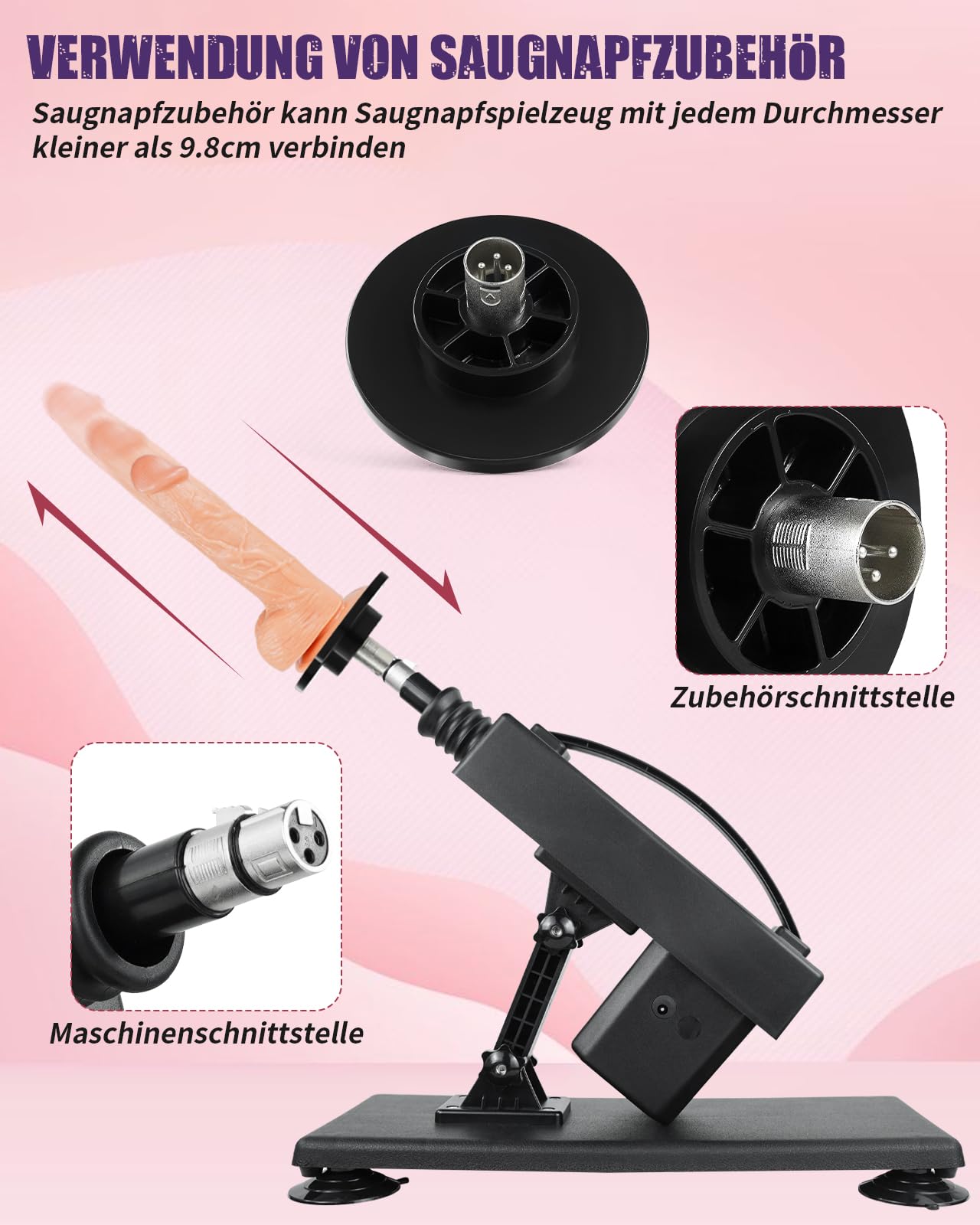 Sex Maschine Fickle Maschine Männer Sex Spielzeug Fickmaschine mit Dildo | Sexmaschine mit 3XL Zubehör Masturbations Sexmaschine für die Frau Fickle Maschine Fickmaschine