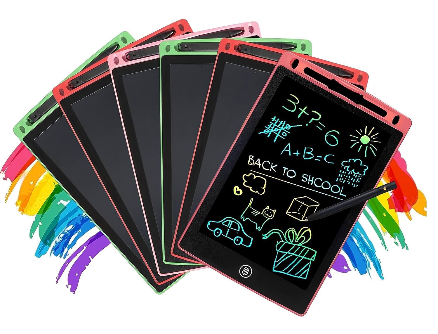 Birthday Popper LCD Writing Magic Slate 8.5-inch Tablet | Set of 6 | Birthday Return Gifts LCD Drawing Erasable Doodle Board with Stylus Pen, for Drawing, Playing, Noting by Kids & Adults (B0BPLS7XXB) Amazon Price History, Amazon Price Tracker
