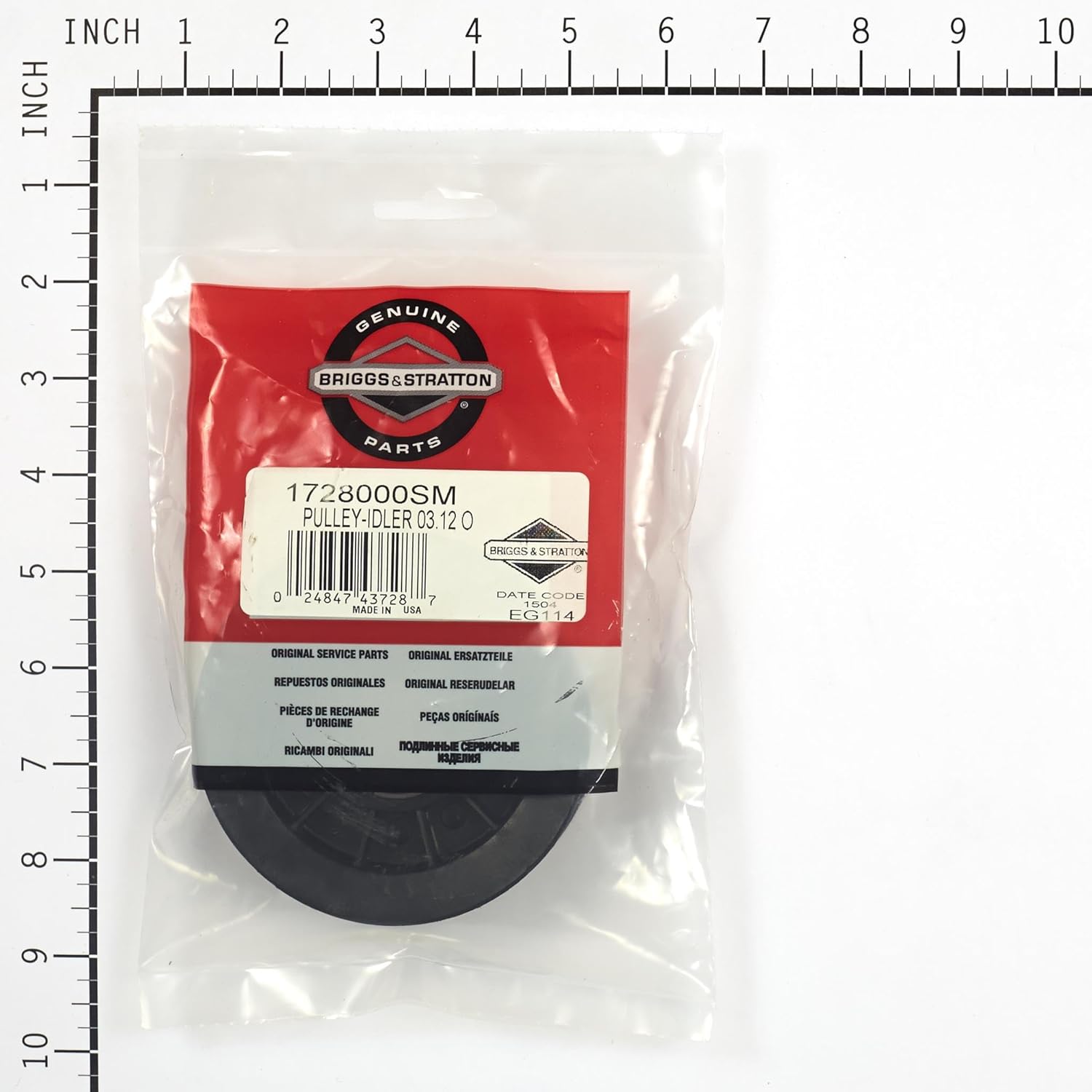 Briggs and Stratton 1728000SM Pulley, Idler - 3.12 OD