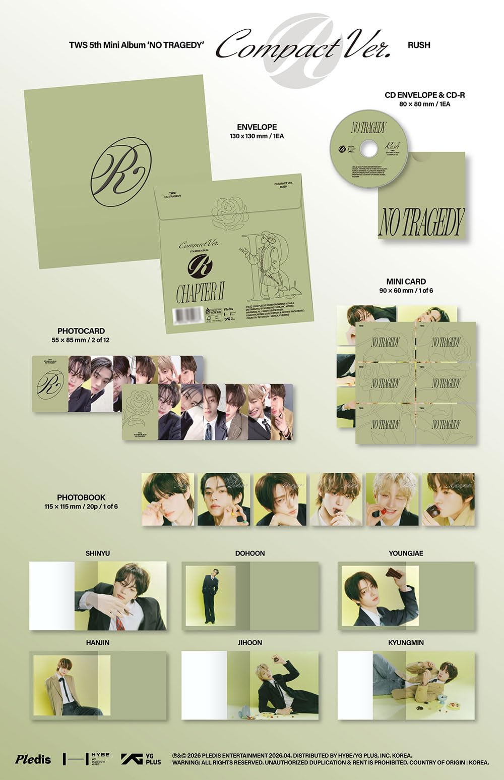 Amazon.co.jp: TWS (ツアーズ) - 5th Mini [ NO TRAGEDY ] (COMPACT