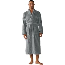 Coyuchi Unisex Cloud Loom Robe, 100% Organic Cotton Bathrobe