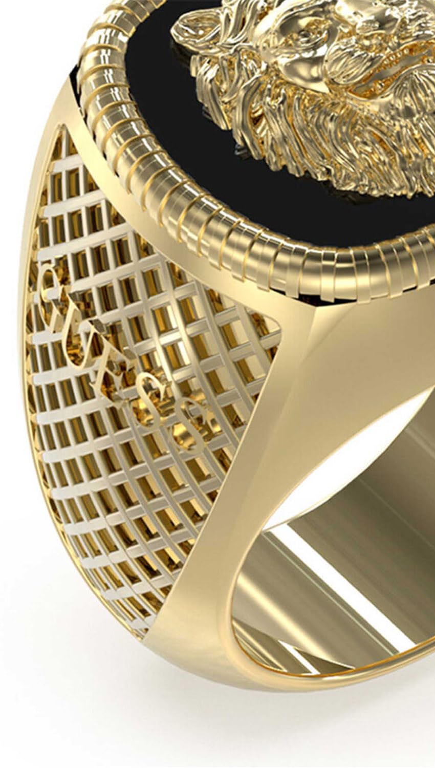 Guess Anillo para hombre de la colección lion king. El anillo tiene como símbolo de león y mide 22 trendy cód. JUMR04003JWYGBK