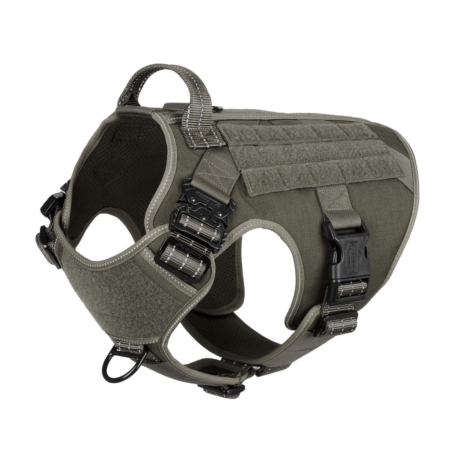 ICEFANG Tactical Dog Harness, Large Size, 2X Metal Buckle