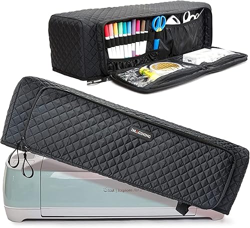 Miniatura 1 de Estuche de transporte para Cricut Maker, Cricut Explore Air, Air 2, Maker 3, estuche resistente para Cricut con bolsillo para alfombrilla de corte,