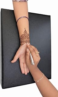 Mehendi Artist Leather Hand Rest Cushion, Professional Arm Support Pillow for Bridal Henna Application, Black Soft Foam Pa... Price In India