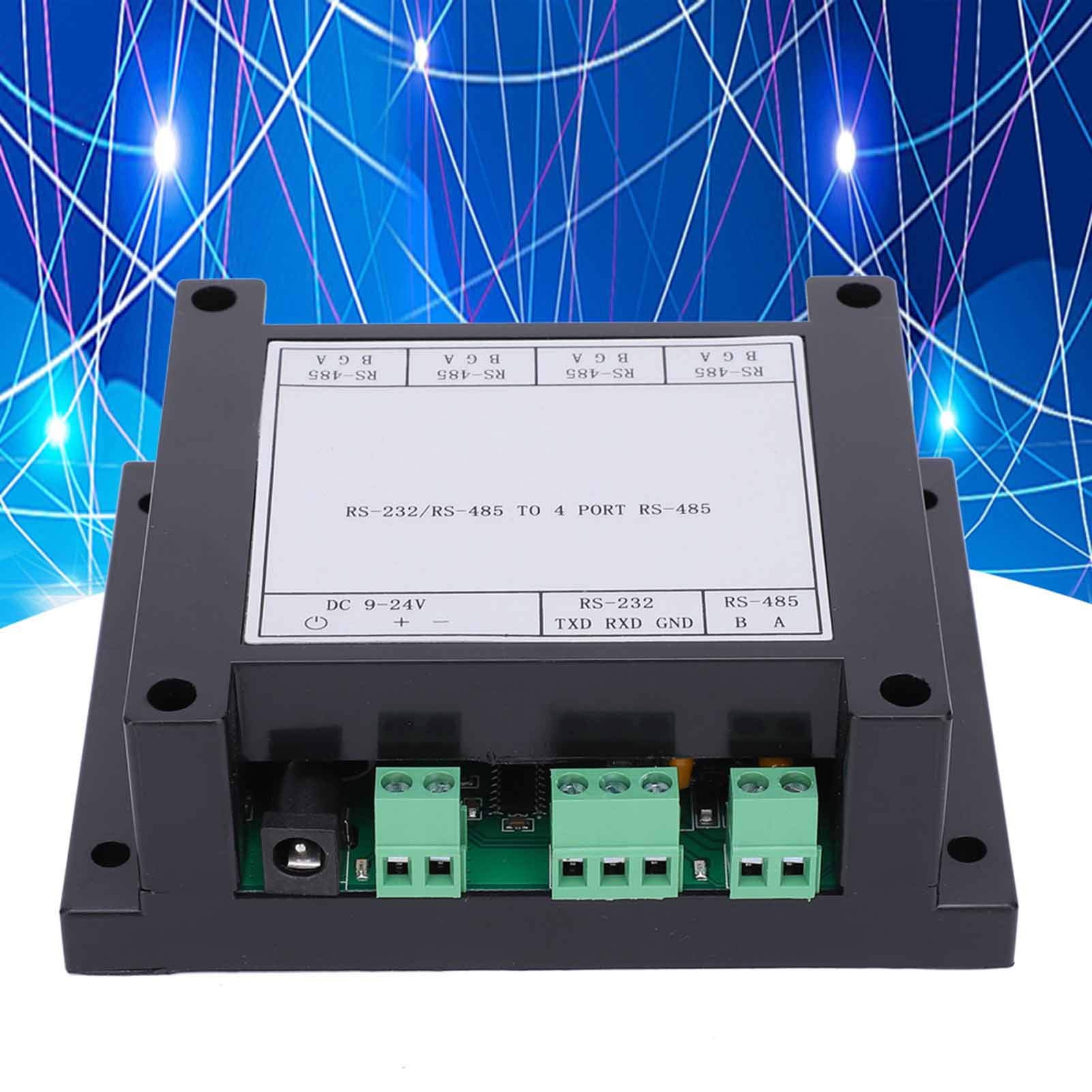 Répéteur RS485 de qualité Industrielle à 4 Canaux, Répéteur Séparateur de Concentrateur RS485, Concentrateur RS485 avec Module D'alimentation isolé CC/CC intégré Répéteur