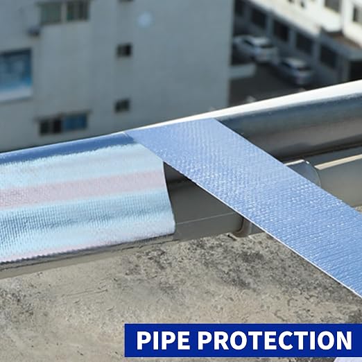 Cinta térmica reflectiva de fibra de vidrio aluminizada 3 pulgadas x 65 yardas miniatura 8