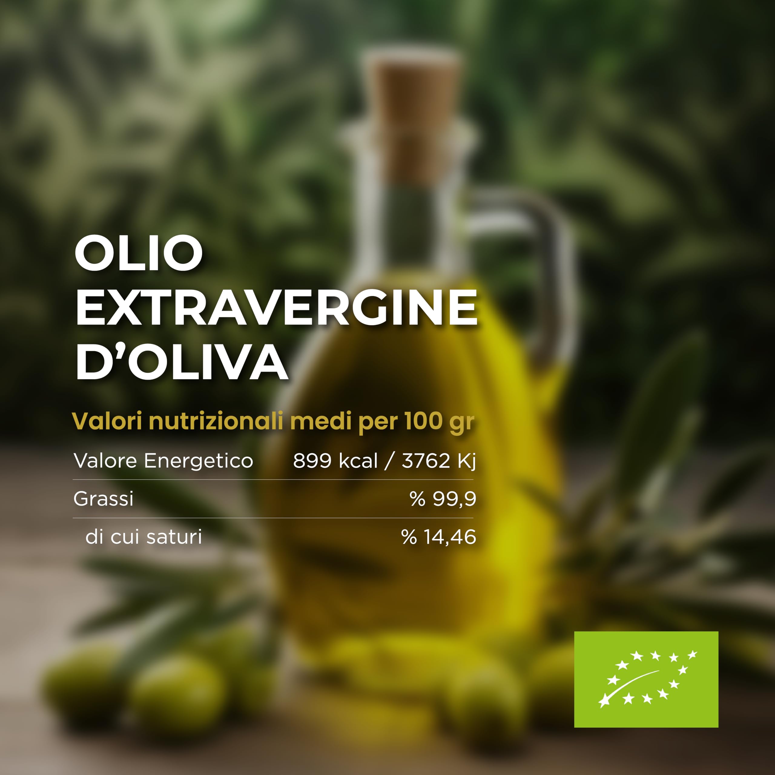 RACILIA Olio Extravergine di Oliva Biologico - Olio Evo Bio 100% Italiano, Spremuto a Freddo - 750 ml