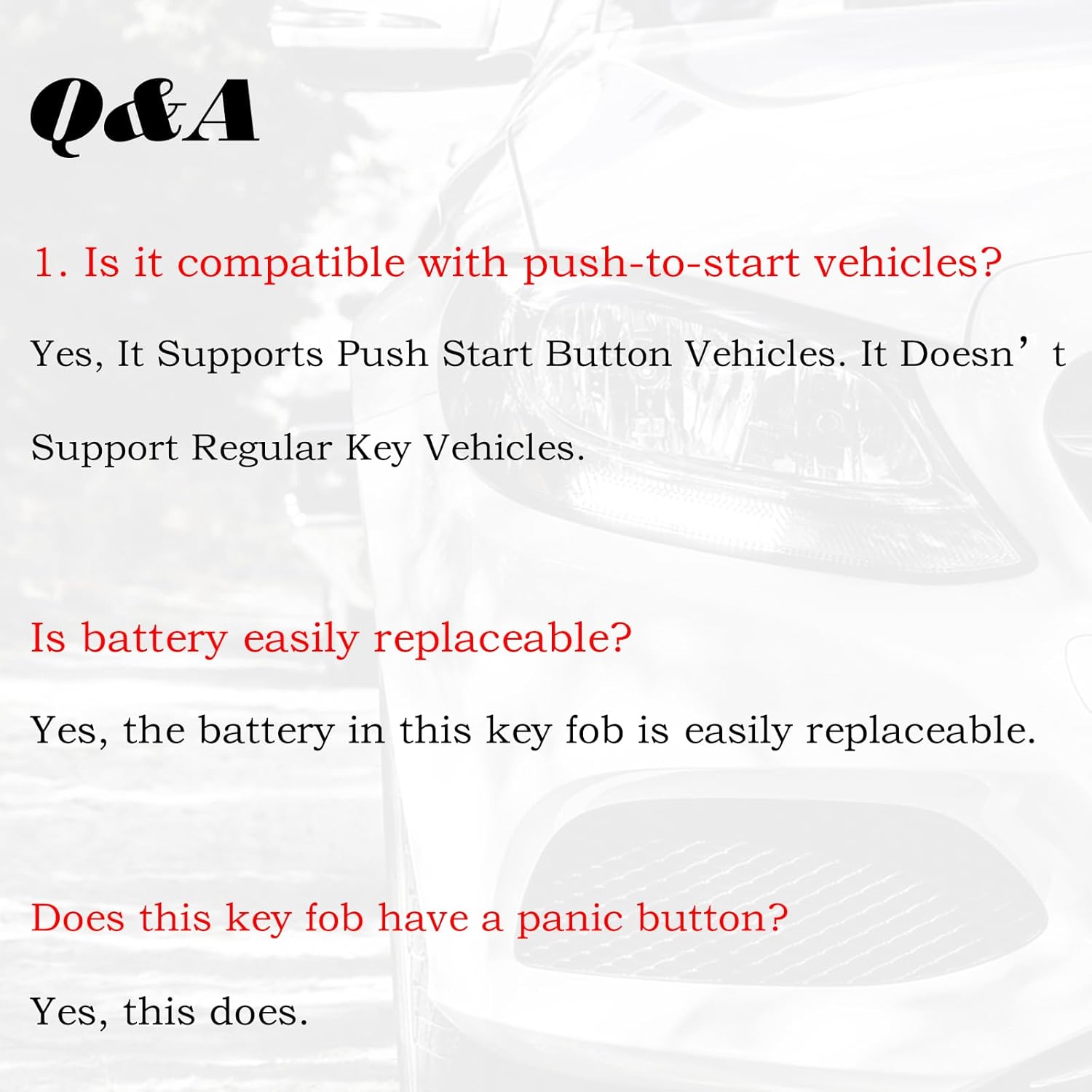 SUPALAND Key Fob Replacement Fits for Chevrolet Equinox 2018 2019 2020 2021 2022 2023 2024 Chevy Equinox Keyless Entry Remote Control HYQ4AS HYQ4AA 13522875 315MHz