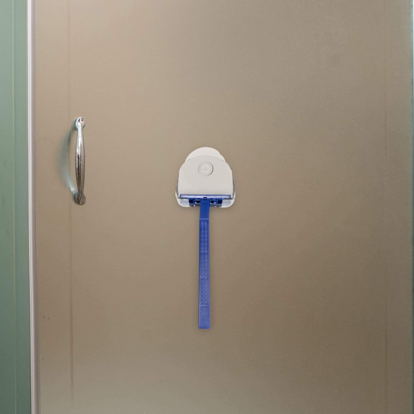 FRCOLOR Suction Cup Razor Holder Suction Cup Hook Razor Holder for Shower Wall Towel Coat Bathrobe Loofah Organiser Grey Pack of 2