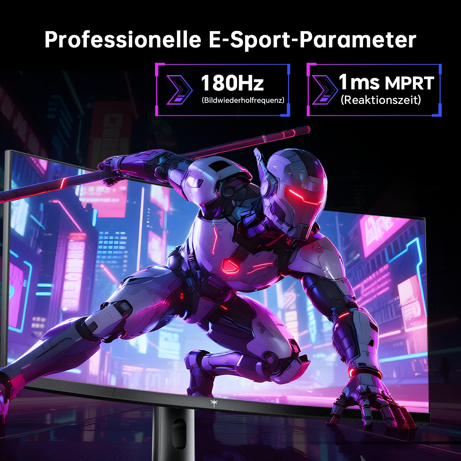 KTC 34 Zoll UWQHD 3440x1440 180Hz Gaming Monitor, 21:9 VA Panel 1500R, 1ms MPRT, HDR 10, Adaptive Sync