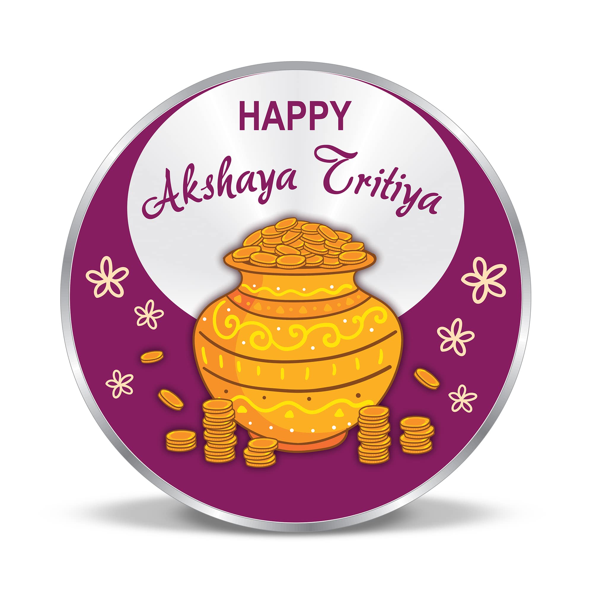 Precious Moments BIS Hallmarked Akshaya Tritiya Silver Coin 999 Pure.-image-14