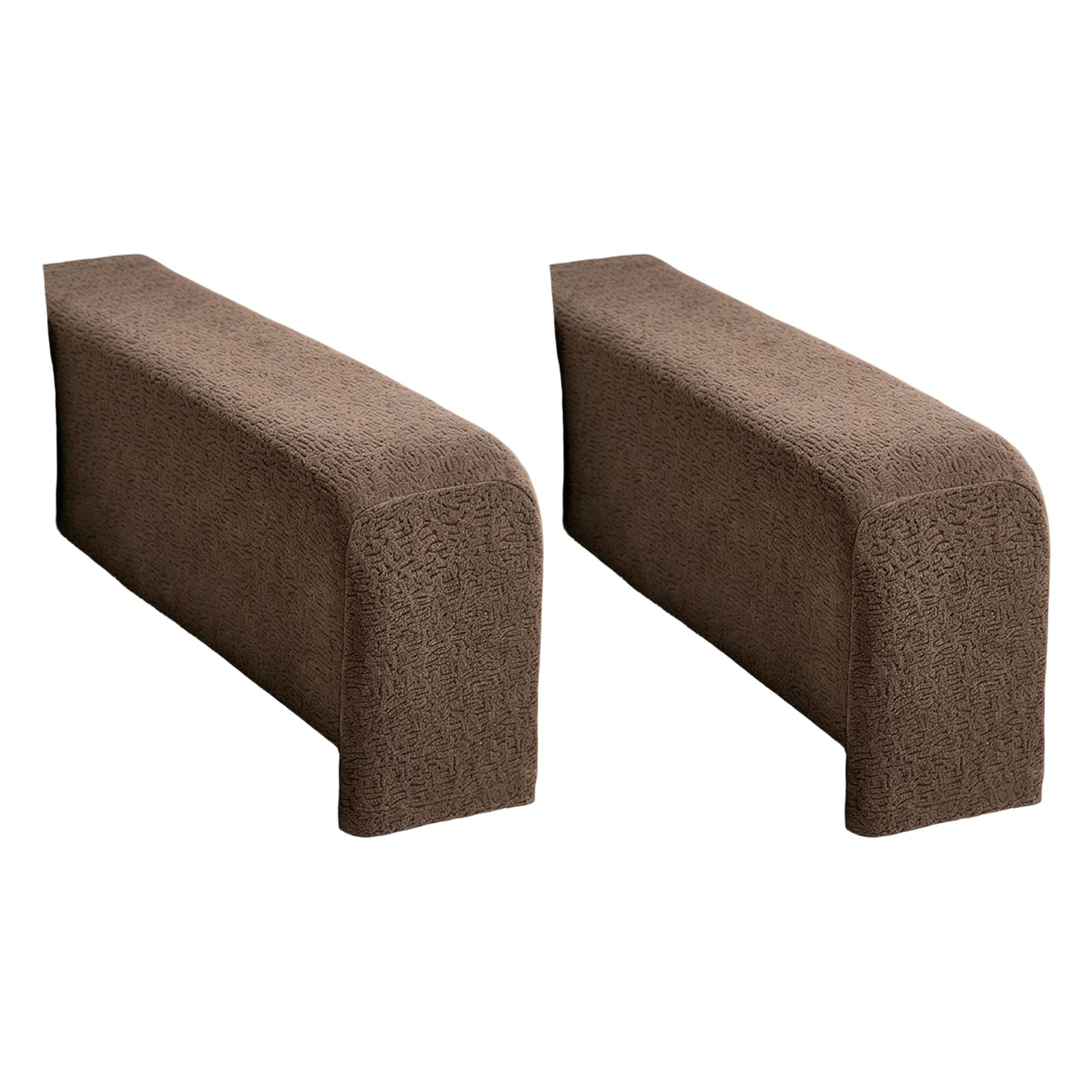 Tsophreniq Matching Pair of Modern Sofa Arm Covers Wrinkled Resistant Textured Fabric Armrest Slipcovers for Recliner/Sectional Nonslip Couch Arm Protectors