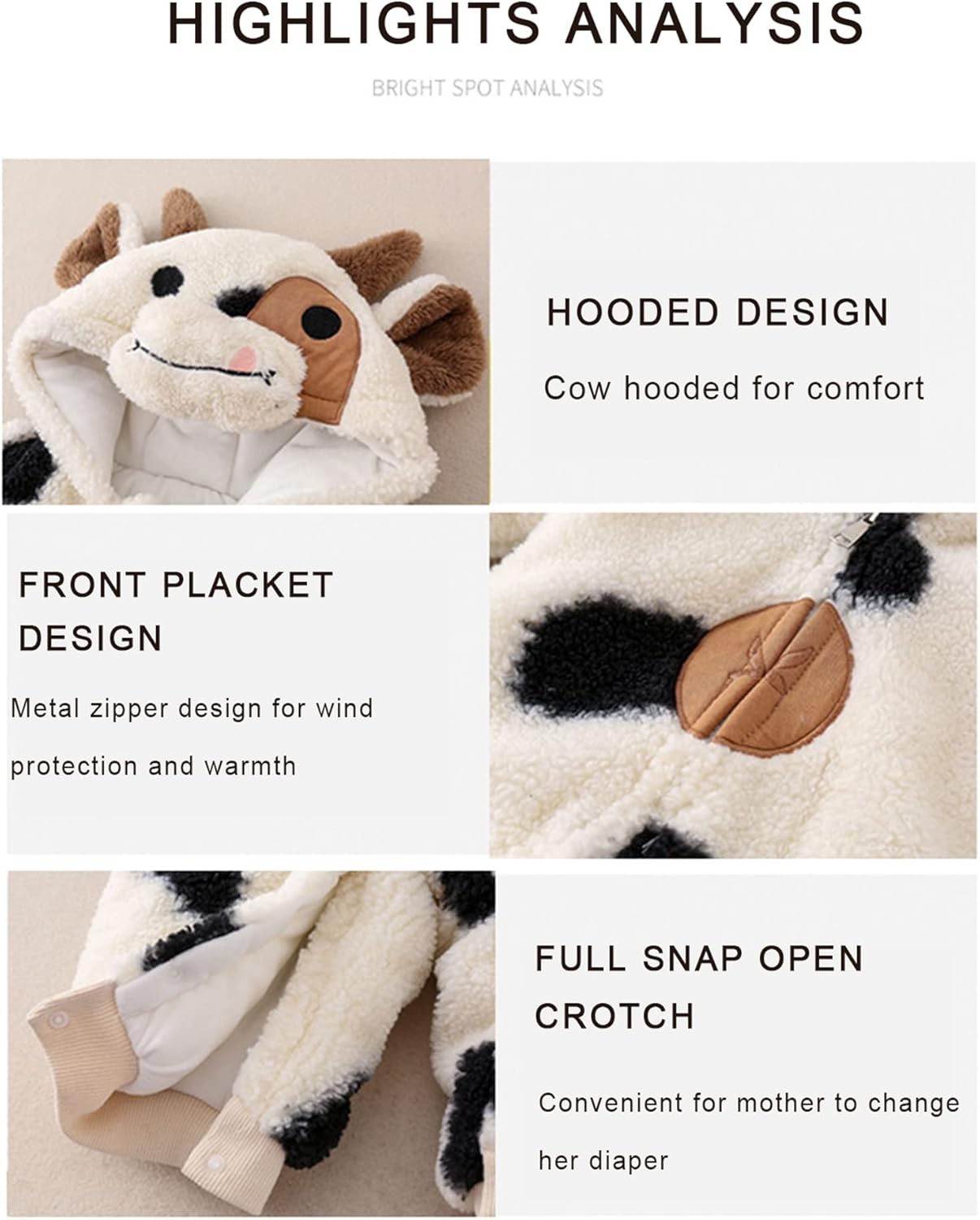 Unisex Baby Clothes Winter Coats Cute Newborn Infant Jumpsuit Snowsuit Bodysuits Hooded Romper