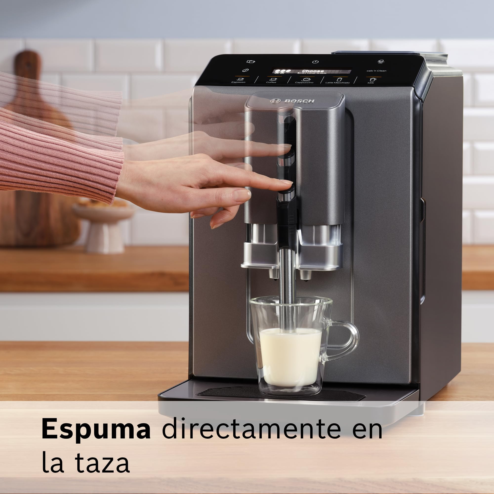 Bosch, Cafetera Superautomática, 6 Niveles Intensidad, Acero, TIE20504