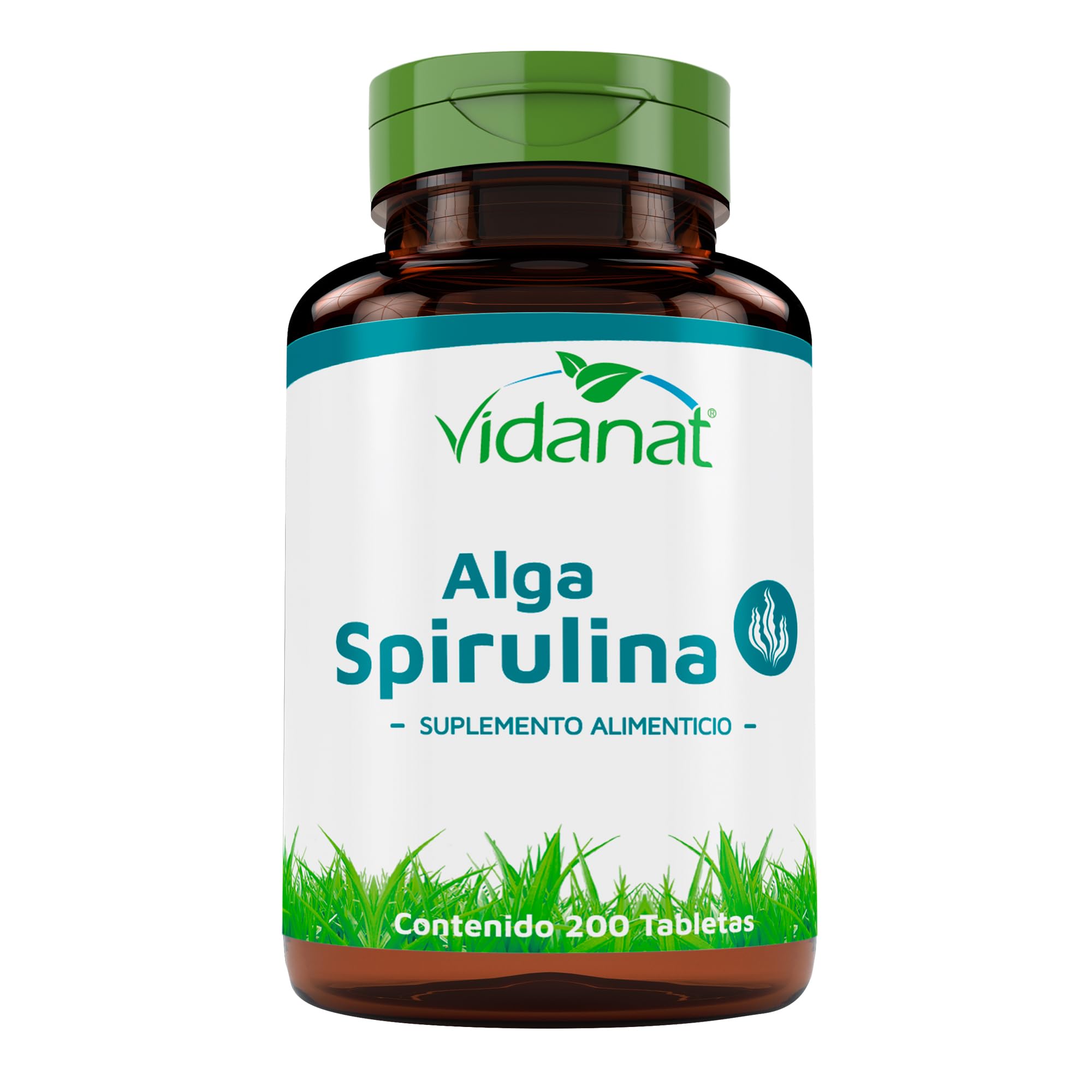 Vidanat Spirulina Algae 200 Tablets – 400mg per Tablet – Natural Superfood for Energy, Immune Support & Detox – 200 Tablets (Pack of 1)