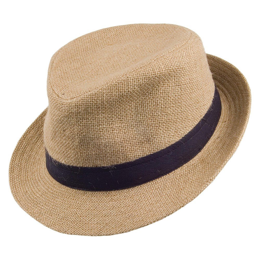 Jaxon & James Jute Trilby Hat - Tan - Medium