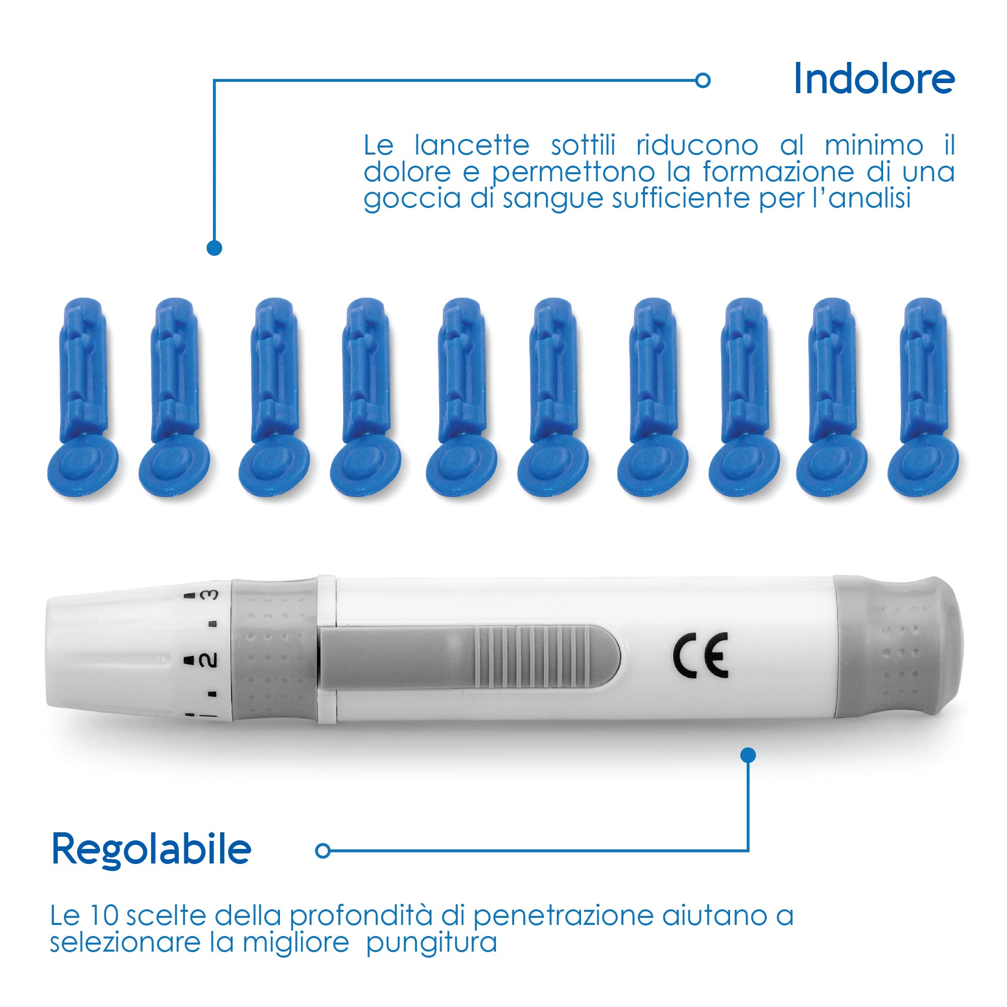 KetoBM Kit Misuratore Di Chetoni Nel Sangue Per Il Test Della Dieta Chetogenica