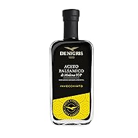 Vista 4 de De Nigris Vinagre Balsámico de Módena 8,5 Oz (8.5 fl oz) Vinagre Balsámico de Módena Italia Envejecido durante 3 años en barricas de madera