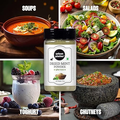 Miniatura 8 de Tarro coctelero de polvo de menta seca 70 g (2.47 oz) (calidad premium - polvo de Pudina)