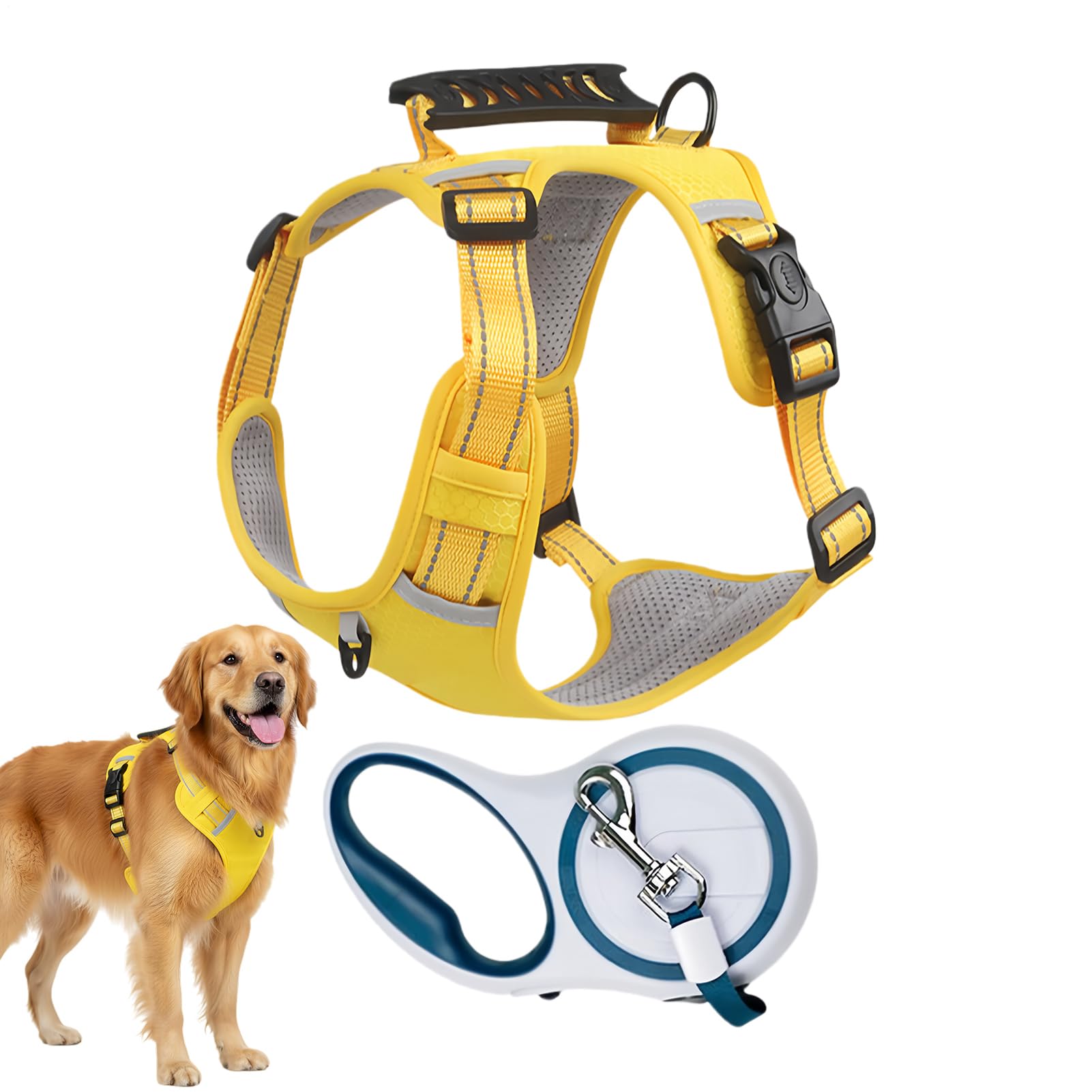 Arnés para perros ajustable ideal para actividades en exteriores y paseos diarios