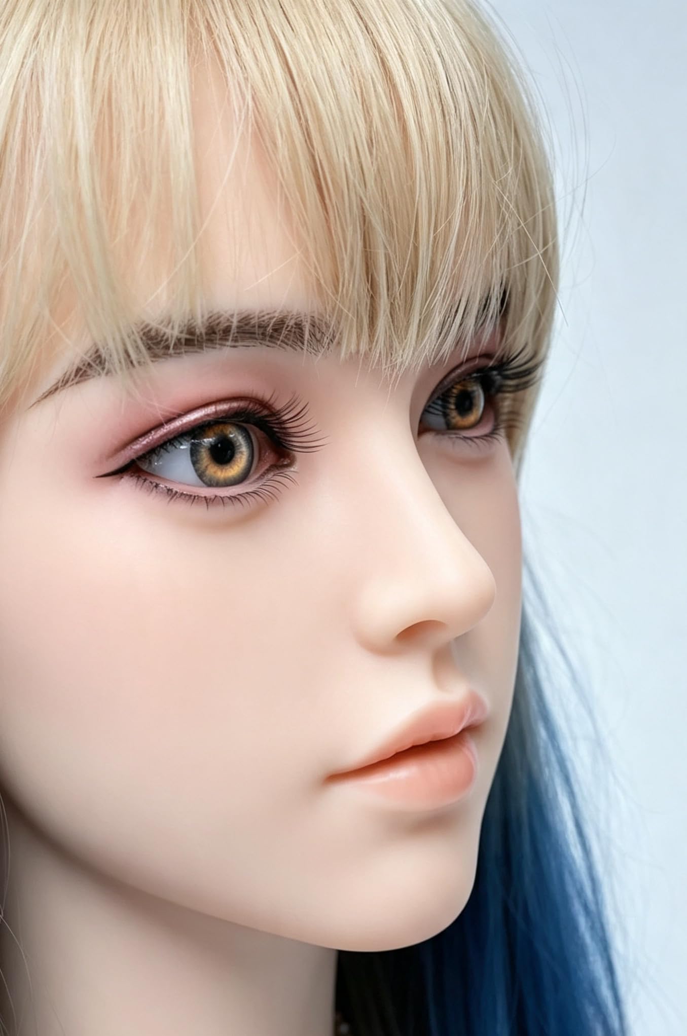 Amazon.co.jp: ドールの頭のみ ヘッド単体 シリコン製ドールHead