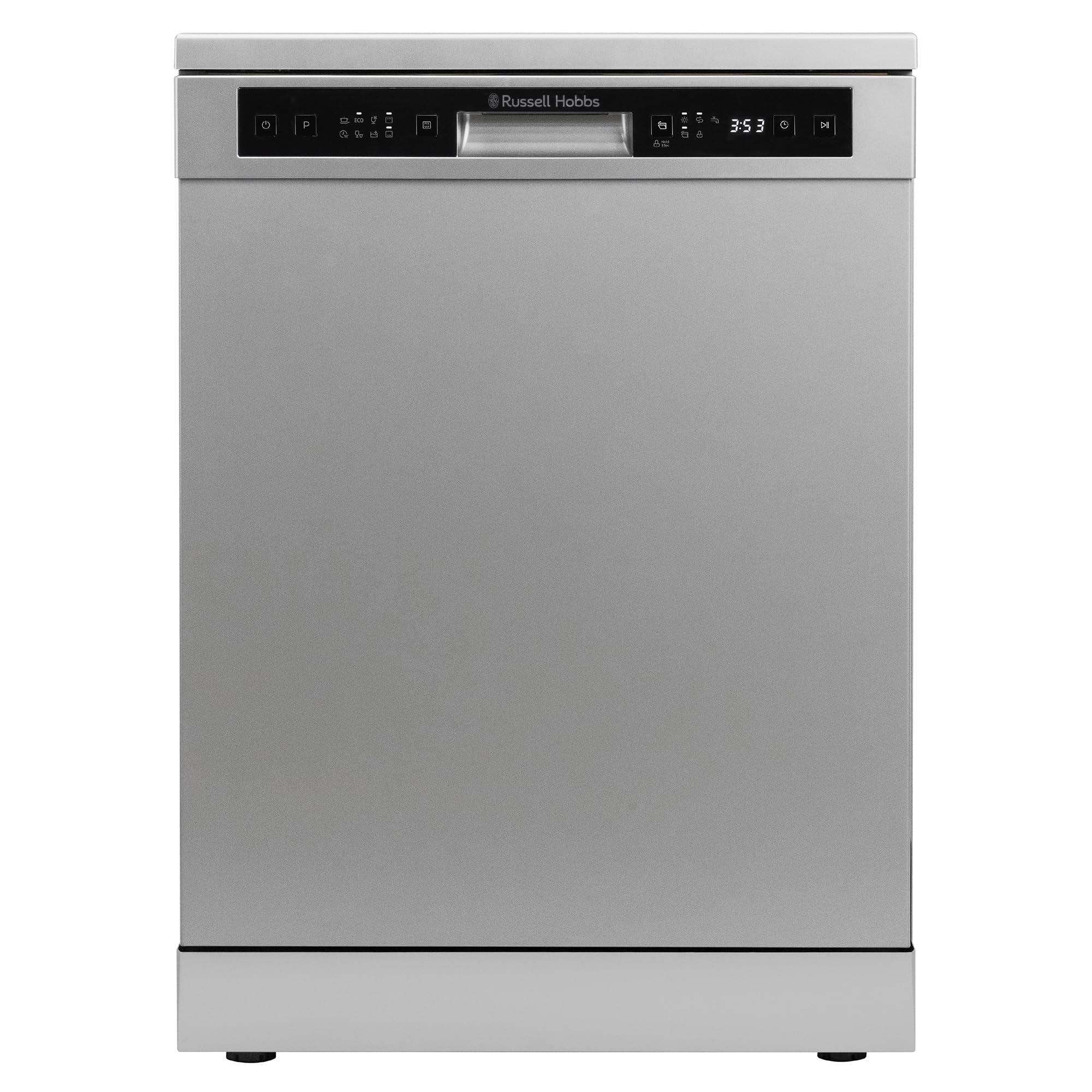 Russell Hobbs Freestanding Dishwasher, Class D, 14 Place Settings, 6 Wash Programs, 24-Hour Delay Start, Auto Door Open, 1 x Height Adjustable Basket and Mini Cutlery Tray in White, RH60DW00D2W — view 16