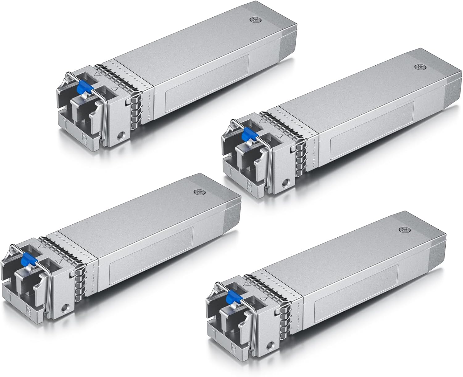 1 Pack of 30-Meter LC to LC OS2 Fiber Patch Cable & 4 Pack of 10GBase-LR SFP+ Transceiver
