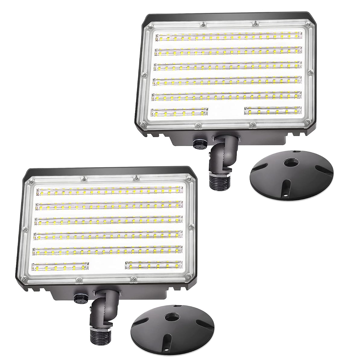 Szgmjia 2 Pack 80W Led Flood Light Outdoor, Security Light With Dusk-To-Dawn