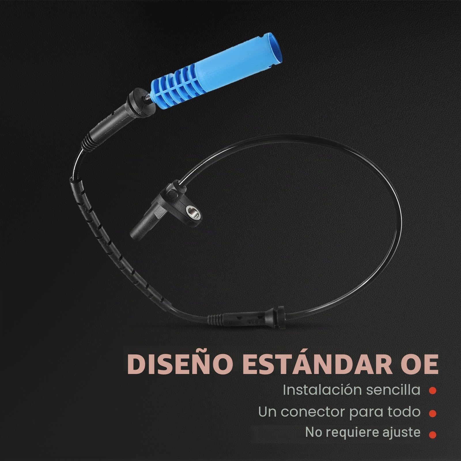 Frankberg 4x Sensores de velocidad ABS Compatible con X5 E53 3.0d 3.0i 4.4i 4.8is 2003-2006 Replace# ALS439,34526771705