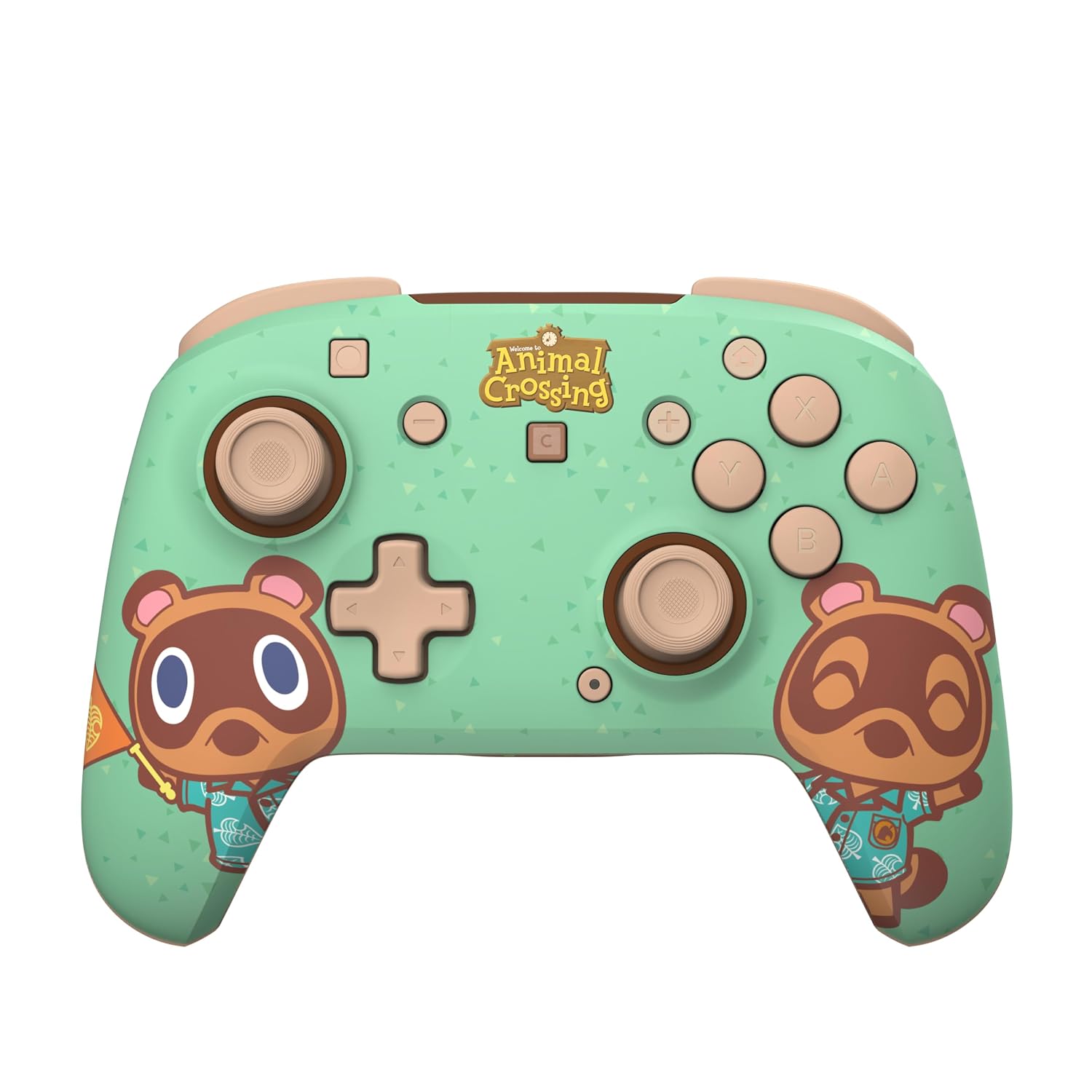 Turtle Beach Rematch Wireless Controller Animal Crossing Nintendo Switch 2 | Nintendo Switch OLED, TMR Thumbsticks, Rechargeable 40-Hr Battery, 2 Mappable Back Buttons, Motion Controls, Timmy Tommy