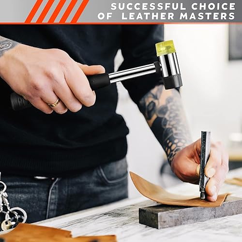 Miniatura 5 de Martillo de mazo de goma pequeño  Bloque de roscado de martillo sin marcas de 0.98 pulgadas para pisos de tablones de vinilo, mazo de goma, martillo