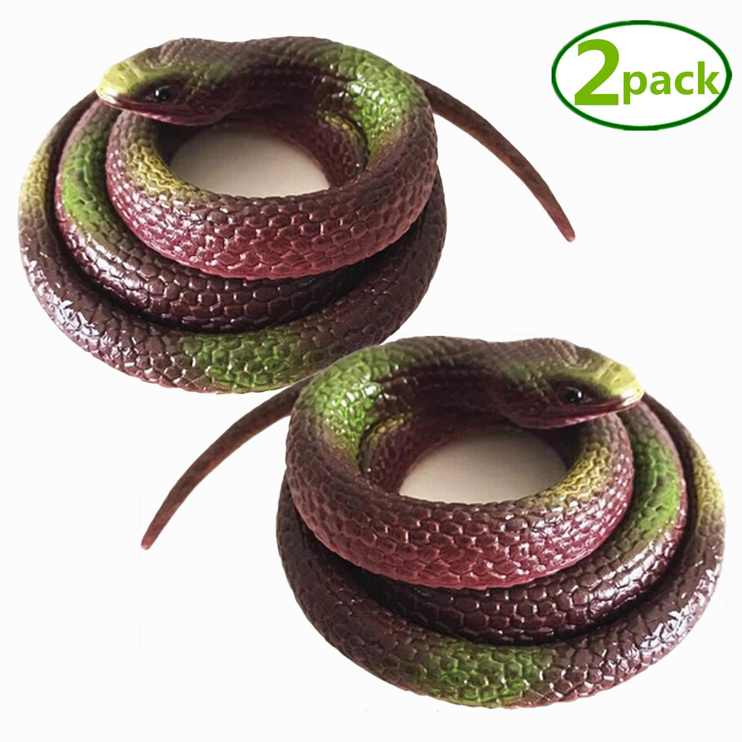 Buy Homdipoo Realistic Fake Rubber Toy Snake Black Fake Snakes That