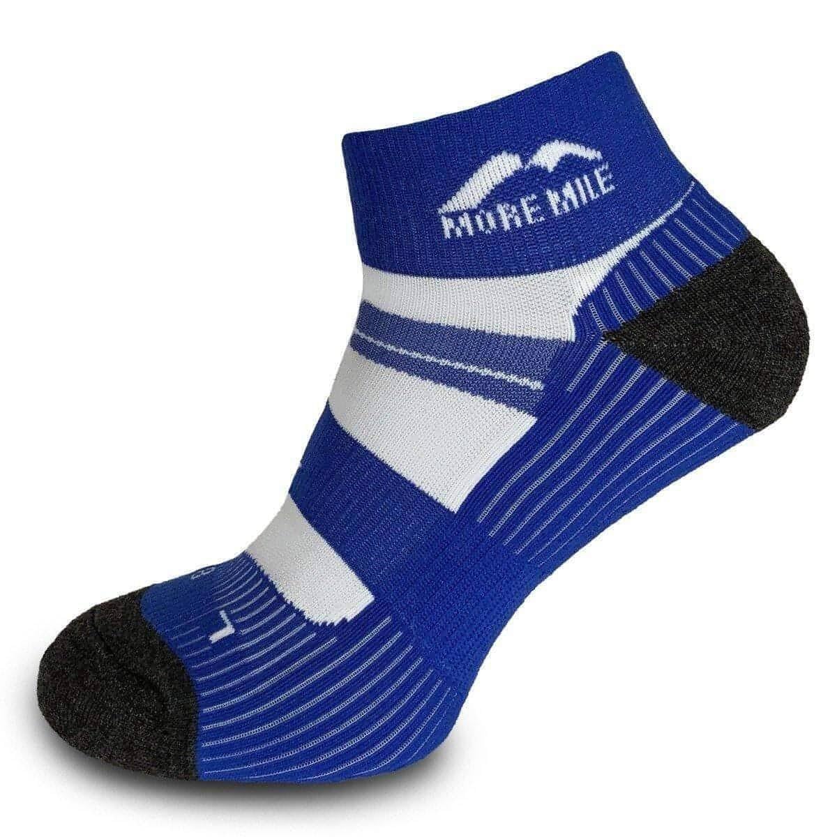 More Mile Men's Blue Endurance Running Socks - 8.5-10.5