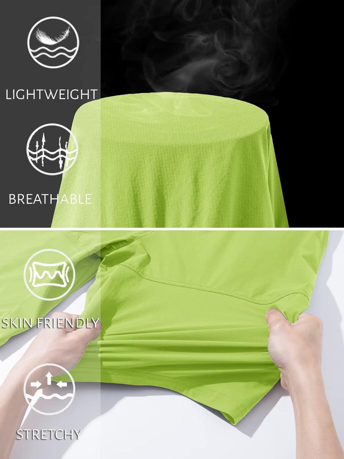 MAGCOMSEN Men's Hiking Cargo Shorts 9" Quick Dry Lightweight Summer Casual Shorts for Men Work Golf Outdoor 5 Pockets - Image 7