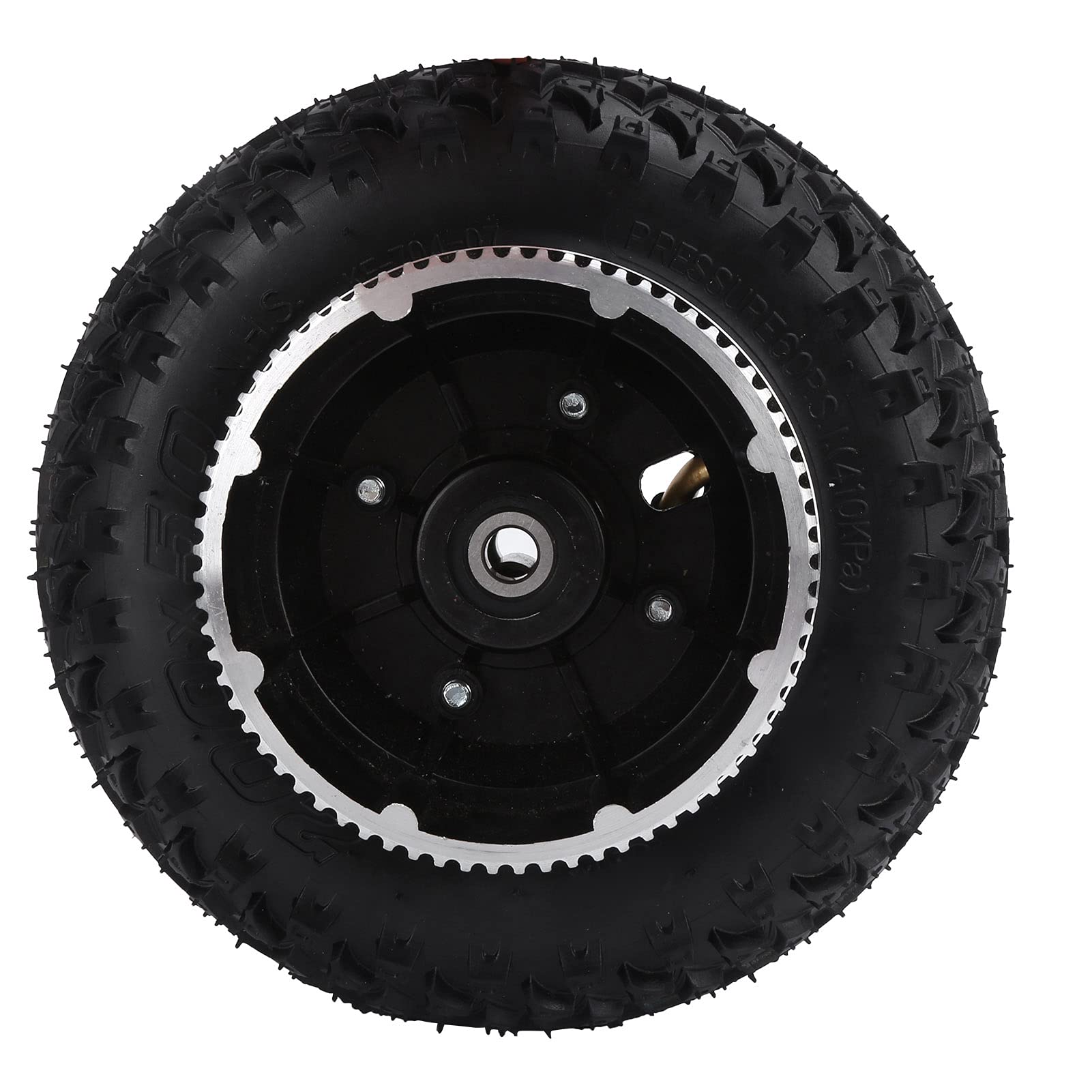 Generic 200x50 Tire and Inner Tube Set, Heat Resistant Tough Rubber Non Slip 200x50 Wheel with Drive Gear Aluminum Hub for Electric Scooter