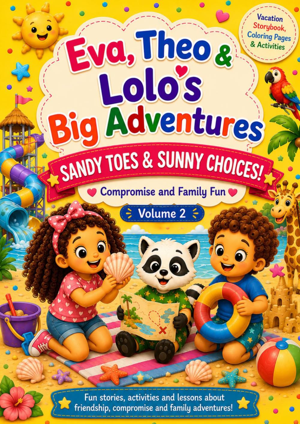 EVA, THEO & LOLO’S BIG ADVENTURES: Sandy Toes & Sunny Choices
