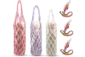 3 Pcs Macrame Water Bottle Carrier