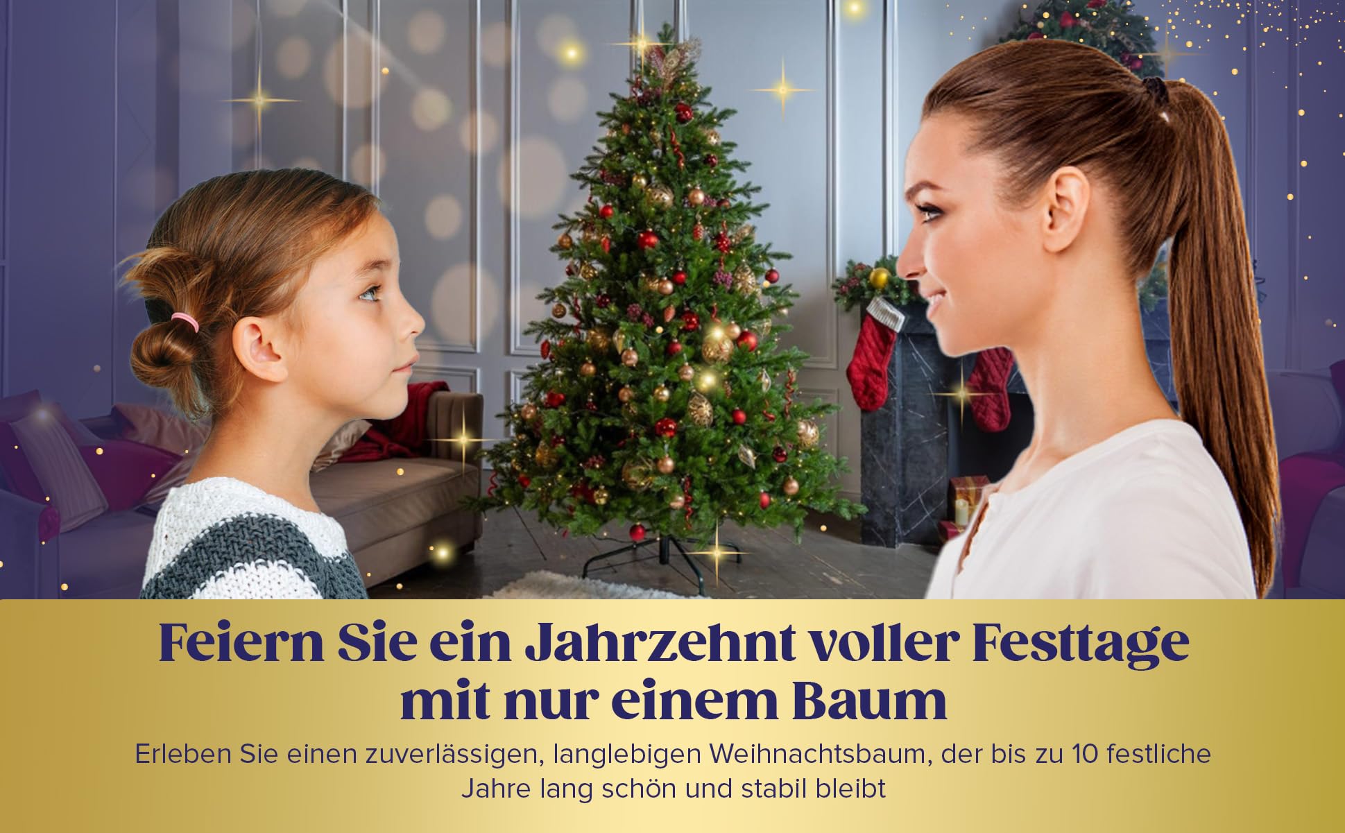 EveXmas - Adele Grün-185 cm- 100% Spritzguss-Künstlicher Weihnachtsbaum-Tannenzweige aus 100% Polyethylen- auf Metallständer- Aufbewahrungstasche und Baumkorb im Lieferumfang enthalten