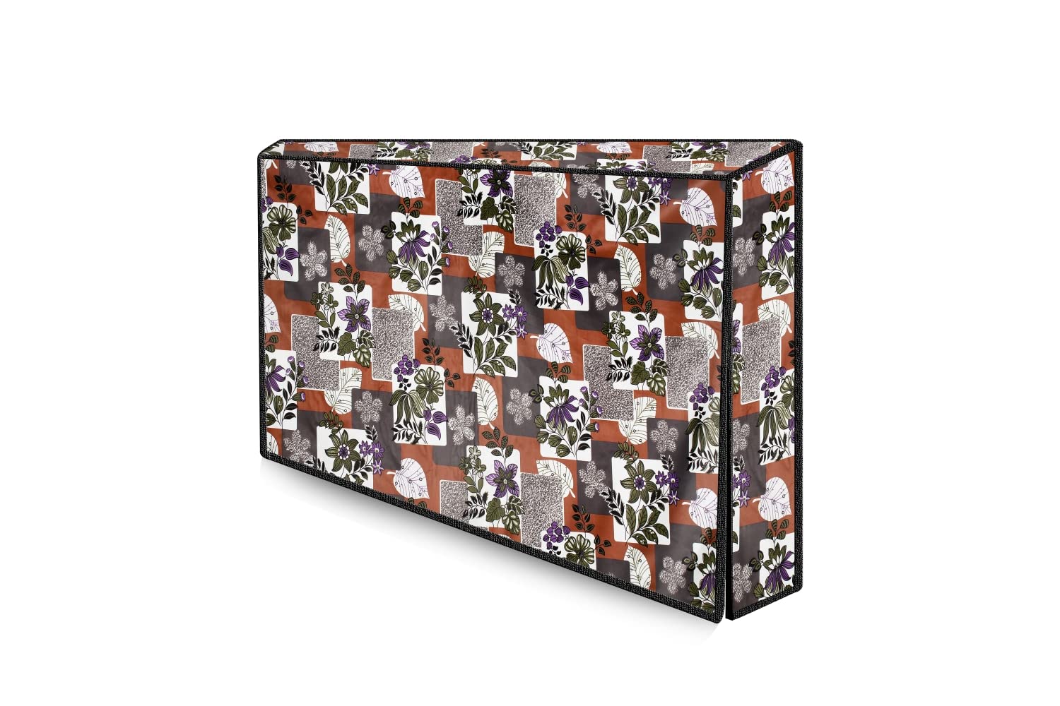 The Furnishing Tree Waterproof & Dustproof PVC LED/LCD/Monitor TV Cover Suitable for All Models of 55 Inch TV, Dimensions of The Cover WxHxD in Inches: (51x32x4), Patchwork Pattern Multicolor